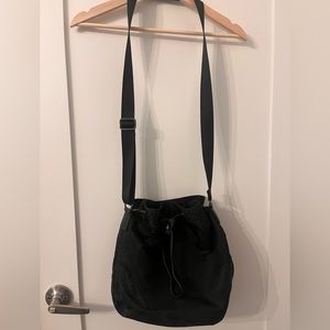 Lululemon black bag. Well loved.